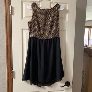 Gianni Bini Black Eyelet Lace Party Dress - Size M
